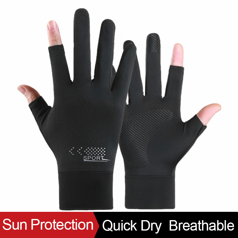 Spearfishing Glove - ถุงมือป้องกันแสงแดดสำหรับผู้ชาย ขี่จักรยาน ตกปลา ขับรถ ฤดูร้อน ระบายความร้อน