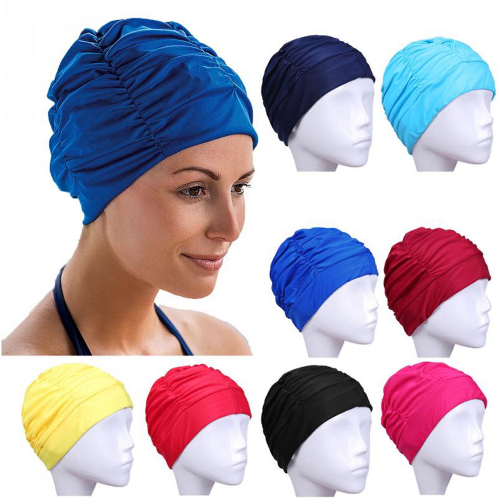 Aquatic Sports Cap - 1Pc ไนล่อนใหม่ Turban ดำน้ำหมวกผู้ใหญ่หมวกว่ายน้ำชายชุดว่ายน้ำกันน้ำสระว่ายน้ำอาบน้ำหมวกป้องกันหูยืดหยุ่น