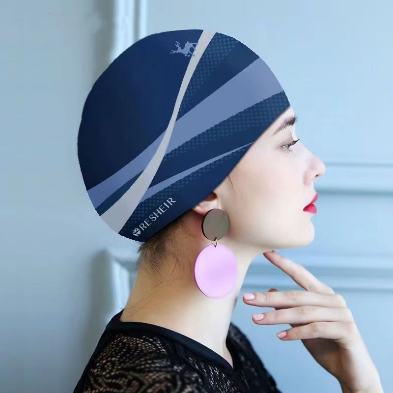 Aquatic Sports Cap - แฟชั่นหมวกว่ายน้ําซิลิโคนสําหรับผู้หญิงสบายหมวกว่ายน้ํากันน้ําผู้ใหญ่หมวกอาบน้ํา