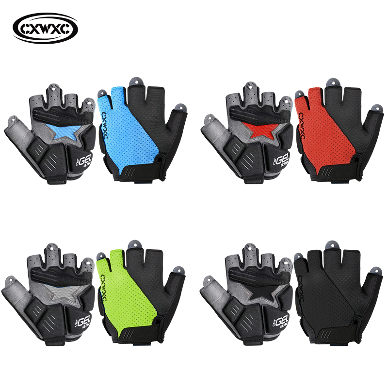 Spearfishing Glove - Cxwxc แผ่นเจลฝ่ามือหนาพิเศษถุงมือปั่นจักรยาน MTB จักรยานเสือหมอบถุงมือครึ่งนิ้วถุงมือตกปลาปีนเขาเล่นกีฬากันกระแทก