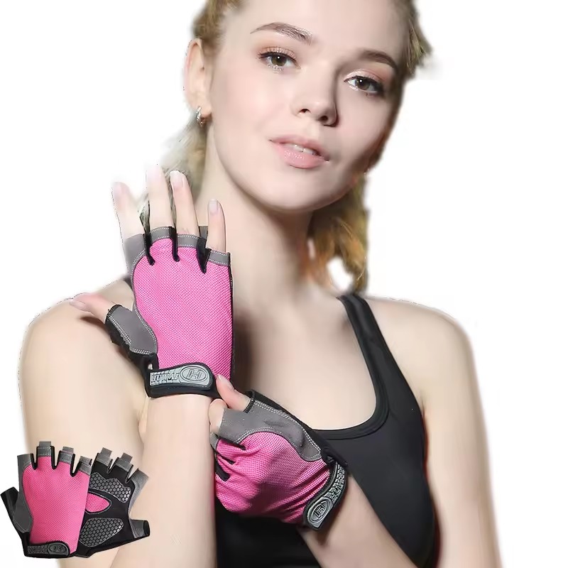 Spearfishing Glove - ถุงมือครึ่งนิ้วกันลื่นระบายอากาศสําหรับออกกําลังกายขี่จักรยานฤดูร้อนยิมขี่จักรยานถุงมือสําหรับผู้ชายและผู้หญิงขี่จักรยานตกปลา