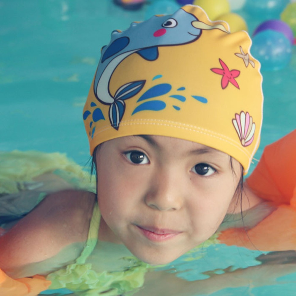 หมวกว่ายน้ำเด็ก ลายการ์ตูนน่าร - Aquatic Sports Cap บทวิจารณ์และราคา