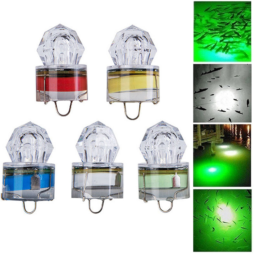 อุปกรณ์ตกปลามีไฟ LED หลอดไฟตกป - Underwater Flashlight บทวิจารณ์และราคา