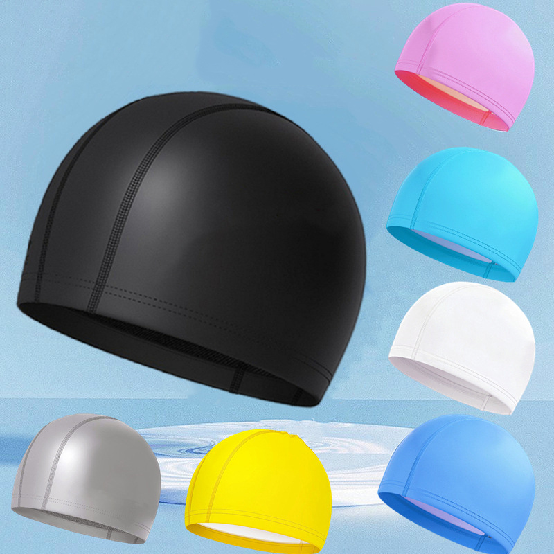 หมวกว่ายน้ำ PU กันน้ำสำหรับเด็ - Aquatic Sports Cap บทวิจารณ์และราคา