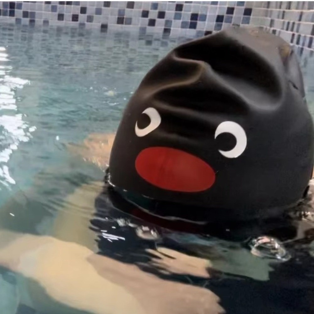 หมวกว่ายน้ำลายการ์ตูนเพนกวินน่ - Aquatic Sports Cap บทวิจารณ์และราคา