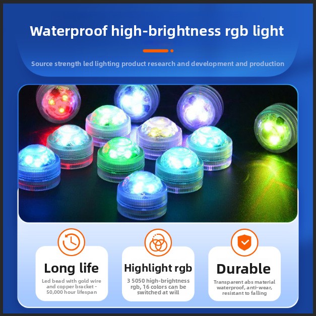 รีโมทคอนโทรล RGB ไฟตกแต่งหลากส - Underwater Flashlight บทวิจารณ์และราคา