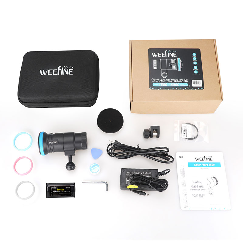 WEEFINE SolarFlare 4500 WF102  - Underwater Flashlight บทวิจารณ์และราคา